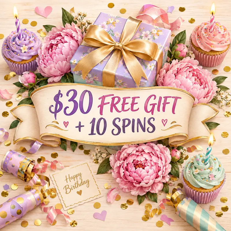 Claim $30 free bonus and 10 free spins birthday promotion at Bingo Billy